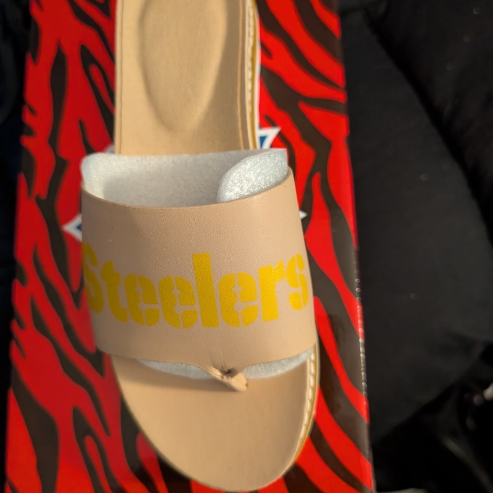 Steelers Women's Sandals - Tan